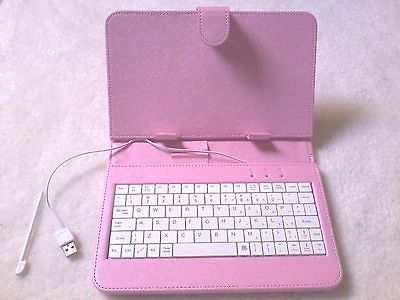 Wide Leather Case USB Keyboard With Stylus for Android Tablet Pc 5