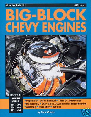 How to Rebuild A Chevy 454, 427, 402, 396 Big Block Engine Book