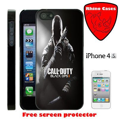 Apple iPhone 4 & 4S Call Of Duty Black Ops 2 Case/Cover   Black   16