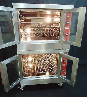 VULCAN HART HOBART COMMERCIAL GAS DOUBLE CONVECTION OVEN MODEL SG44D