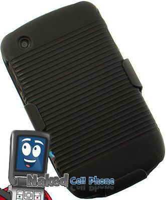 CASE + BELT CLIP HOLSTER FOR BLACKBERRY CURVE 9300 9330 8520 8530