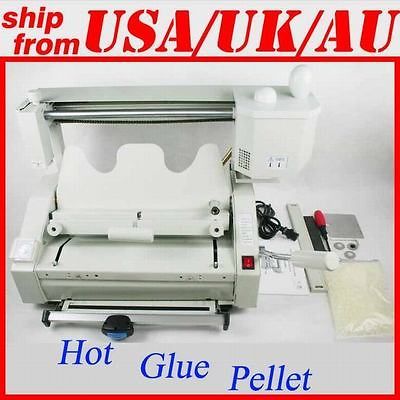 NEW HOT GLUE BOOK BINDER BINDING MACHINE 4IN1 FREE GLUE PELLETS l5