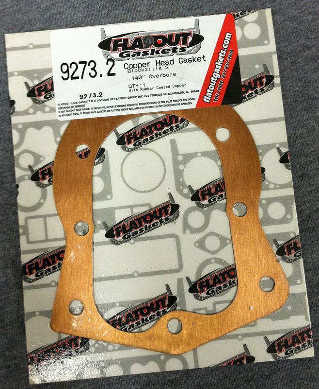 Gasket Blockzilla 2 .140 Bore Coated Junior Drag Go Kart Cart Briggs