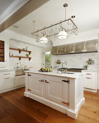 60 White Custom Kitchen Island  smart trays with sink space  Great