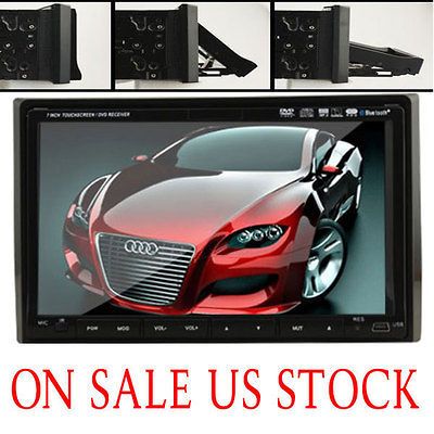  Double Din 7 Car Stereo Radio DVD Player Ipod Bluetooth TV Mic 