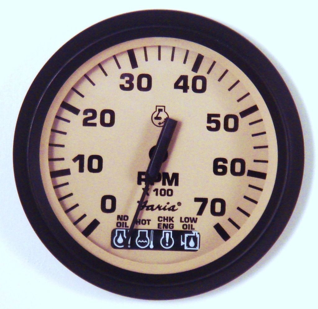 Johnson Evinrude Etec OMC Bombardier Ficht Tachometer Gauge Tach