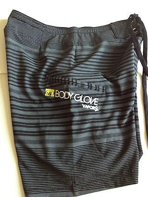 NWT BODY GLOVE Mens VAPOR SKIN BOARD SHORTS 4way STRETCH * FREE US