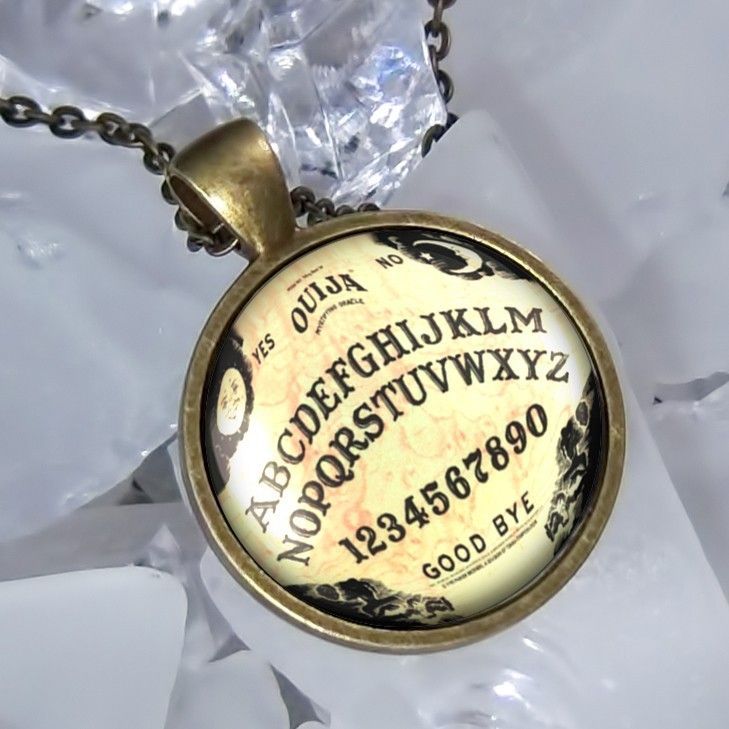 Limited Edition Vintage Ouija Board Antique Bronze Pendant Necklace