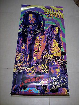 RARE promo poster WHITE ZOMBIE La Sexorcisto (Geffen) 1992SIGNED