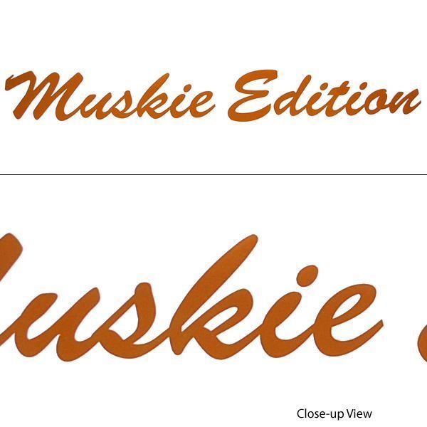 CRESTLINER MUSKIE EDITION COPPER VINYL BOAT DECAL