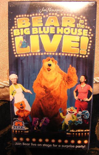 Bear In the Big Blue House Live Vhs Video~New FACTORY SEALED in