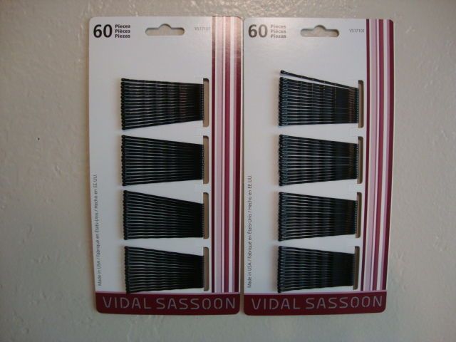 Vidal Sassoon Bobby Pins (Black or Brown) 2 Packs