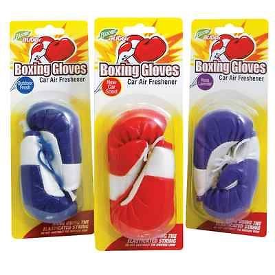 MINI BOXING GLOVES HANG IN CAR VEHICLE MIRROR SCENTED SCENT AIR