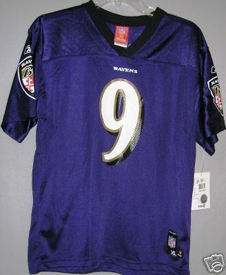 NFL Ravens Jersey #9 McNair Purple Boys Size 18/20 XL