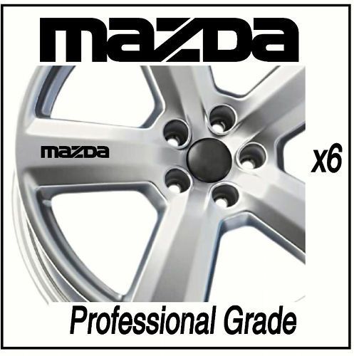 MAZDA WHEEL DECALS   BONGO 2 3 5 6 RX8   X6 