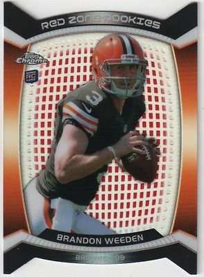 Chrome Red Zone Rookies RC Brandon Weeden Cleveland Browns RZDC 5