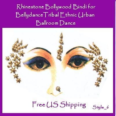 Body Tattoo Bollywood Belly Dance Performer Crystal Eye Jewelry