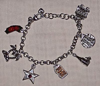 Authentic Brighton California State Charm Bracelet Jewelry ~ 7 8