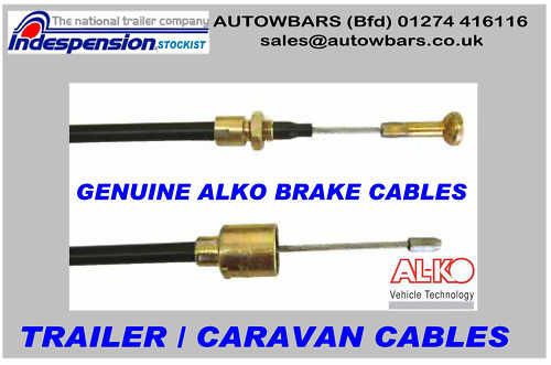 GENUINE 1620 MM ALKO TRAILER CARAVAN BRAKE BOWDEN CABLE