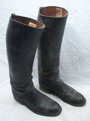 CALVARY LEATHER STOVEPIPE BOOTS MILITARY WESTERN COUWBOY SHOES BOYLE