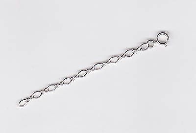 12 3.5MM Fig8 Sterling Silver Necklace Extender SR