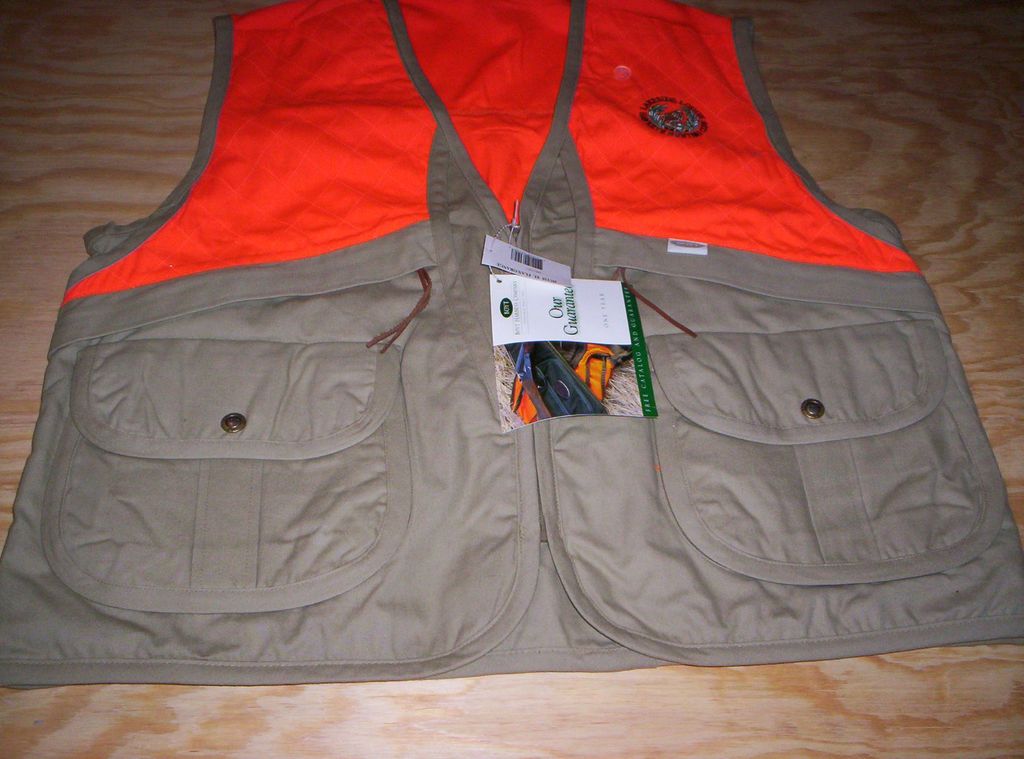 NEW BOYT HUNTING VEST UPLAND shooting gun dog L XL blaze orang TAN