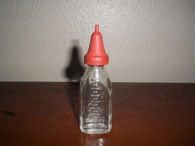 Vintage Brockway baby bottle or puppy/kitten feeding bottle