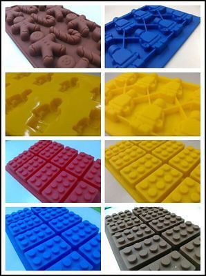 Tetris Lego Men Smile Ice Block Jelly Chocolate Brick Tray Mold Maker