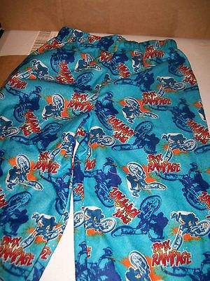 boys flannel sleep pants choice of snowmobile snowboarding bmx bike