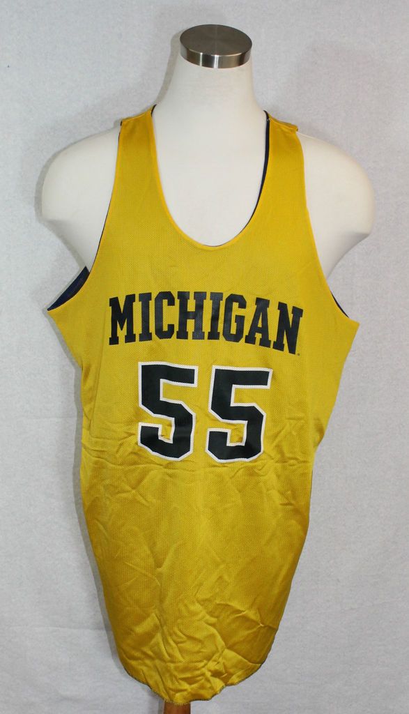 VTG NIKE RARE MICHIGAN WOLVERINES BASKETBALL PRACTICE REVERSIBLE