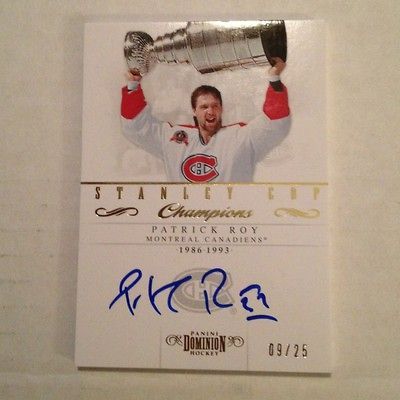 Patrick Roy 2011/12 Panini Dominion Stanley Cup Champions Auto