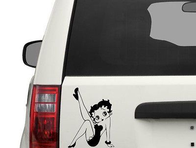 SEXY BETTY BOOP DRESS VINYL DECAL STICKER CAR TRUCK LEGS UP HIGH