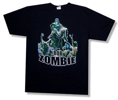 ROB ZOMBIE   FRANKENSTEIN FLESH EATING ZOMBIE LOVING BLACK T SHIRT