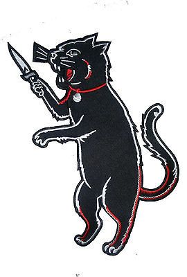 Cat Back Patch Heavy Metal Biker Chopper Jacket Motorcycle Gang Indian