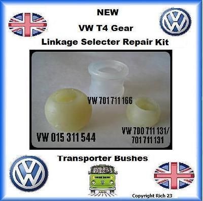 Linkage Selecter Repair 3pc Kit Bushes Transporter complete set NEW