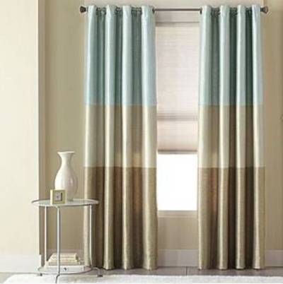  Studio TRIO GROMMET LINED HORIZONTAL STRIPE Panel Curtain