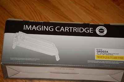 IMAGING TONER CARTRIDGE FOR HP & CANON~Q6002A ~YELLOW~HP 1600