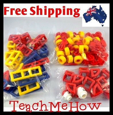 Pack 118 pc Construction Set Pieces Educational Building Toy Kids