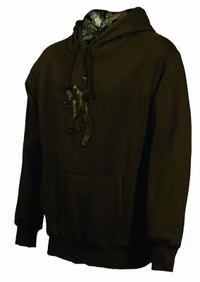 Mens NWT Browning Buckmark Camo Logo Sweatshirt Hoodie Chestnust Any