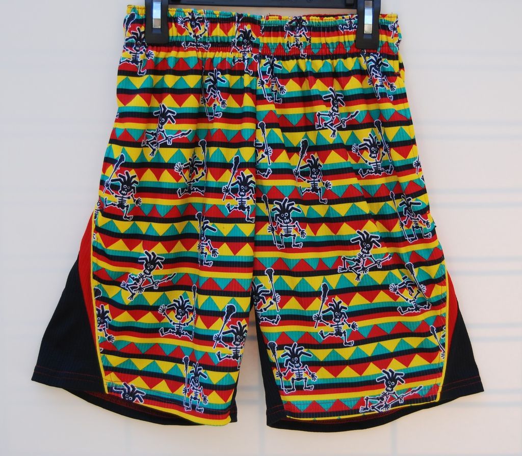 FLOW SOCIETY RASTA SKELETON LACROSSE SHORTS