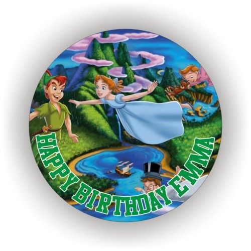 peter pan birthday cake toppers