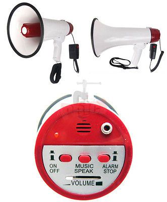 Voice Amplifier SportS Games Megaphone Bullhorn Siren Protest 30W