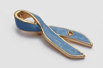 Light Blue Prostate Cancer Awareness Ribbon Pin