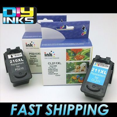 PK Canon PG 210XL CL 211XL Ink Cartridges For PIXMA MP480 MX410