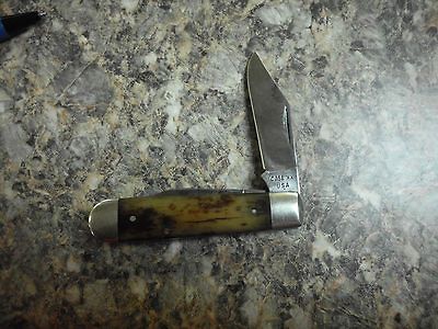 CASE XX A6235 1/2 APPALOOSA BONE KNIFE  USED  NR 