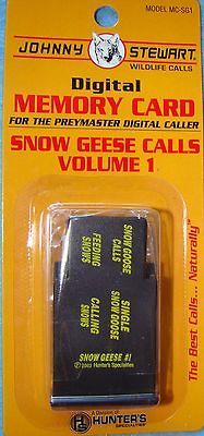 JOHNNY STEWART SNOW GEESE CALLS VOLUME 1 PREYMASTER MEMORY CARD PM 3