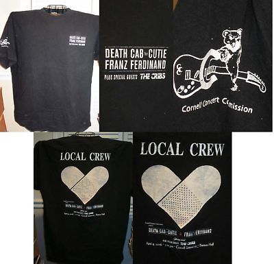 Death Cab For Cutie/Franz Ferdinand local crew t shirt