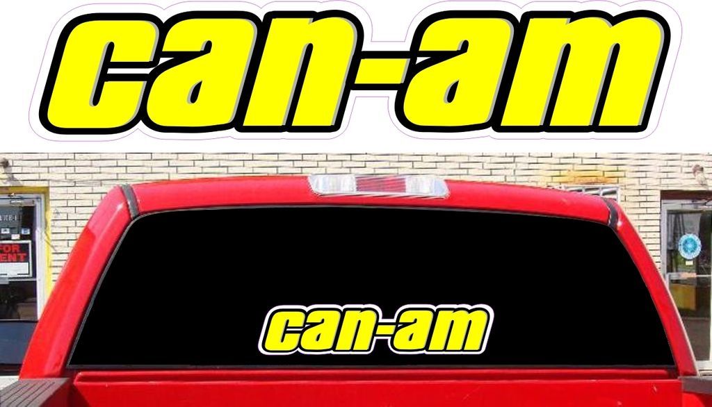 CAN AM WINDOW DECALS STICKERS LYNX BRP SKI DOO ATV SPYDER COMMANDER