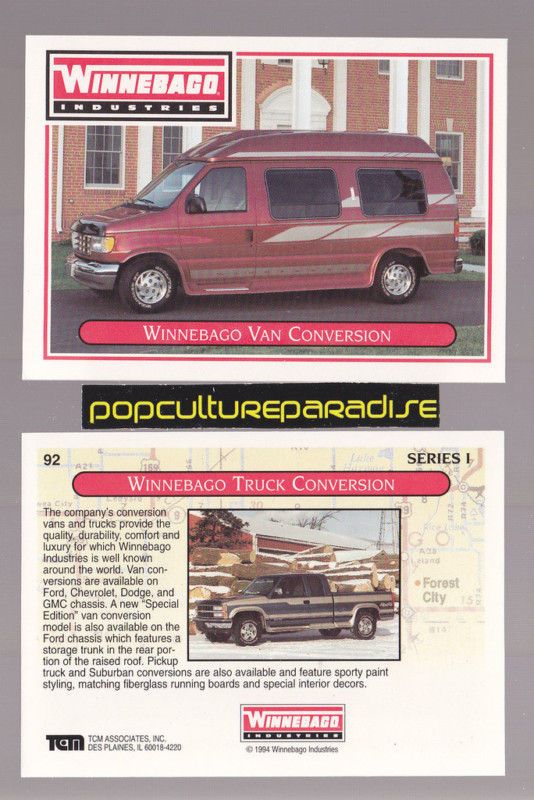 VAN CONVERSION / PICKUP TRUCK CONVERSION RV CAMPER TRADING CARD