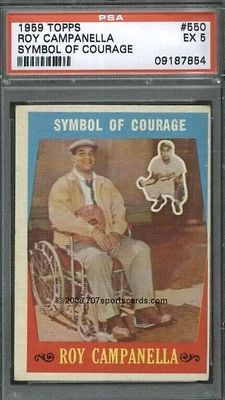 1959 Topps 550 Roy Campanella PSA 5 (7854)